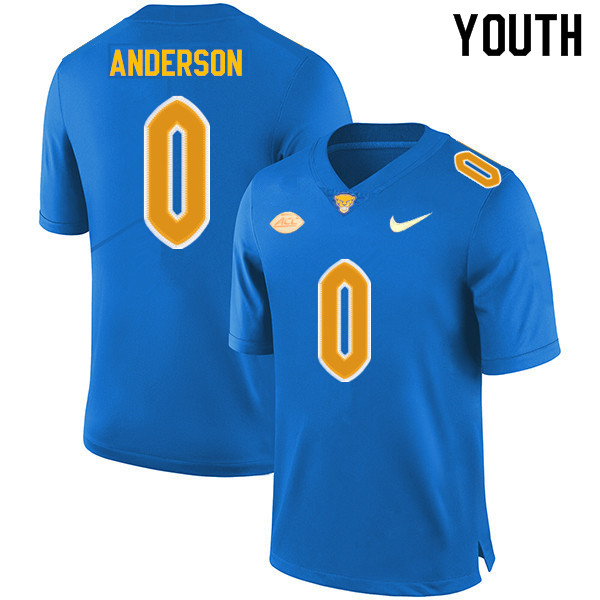 Youth #3 Khalil Anderson Pitt Panthers College Football Jerseys Sale-Royal